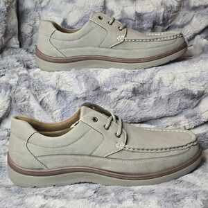 NWT Aston Marc Newport Mens Grey Boat Shoes Moccasins Size 13